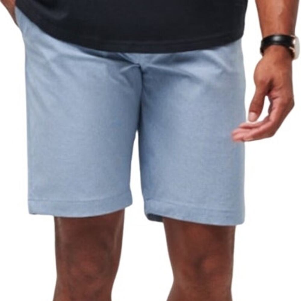 Travis Mathew Beck Chino Shorts Mid Length Lightweight Casual Golf Blue 40